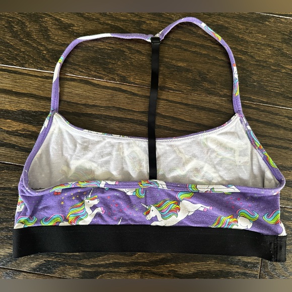 MeUndies Purple Unicorn Sports Bra - Picture 2 of 4
